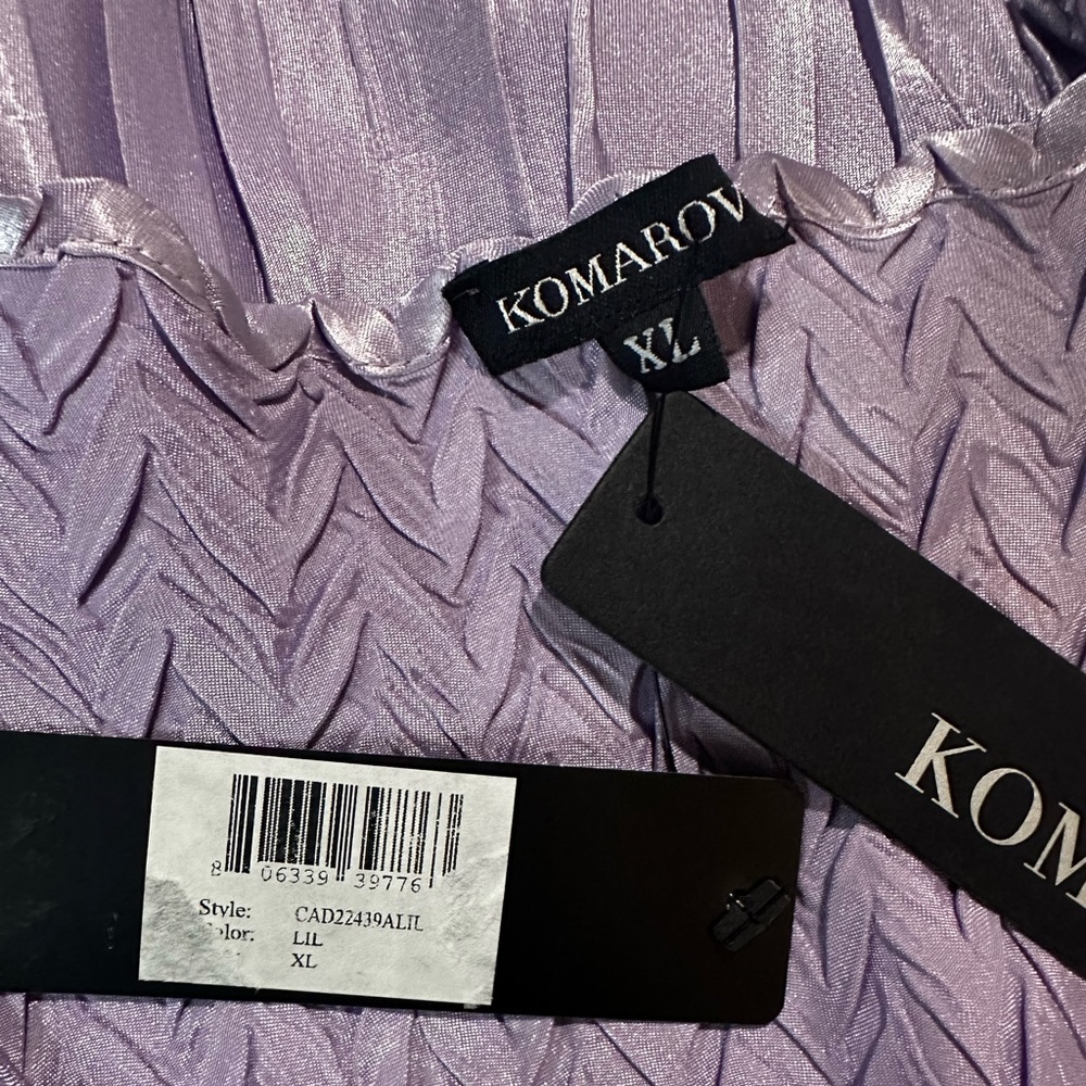 NWT KOMAROV V-Neck Three-Quarter Sleeve A-Line Midi Dress - Picture 6 of 12